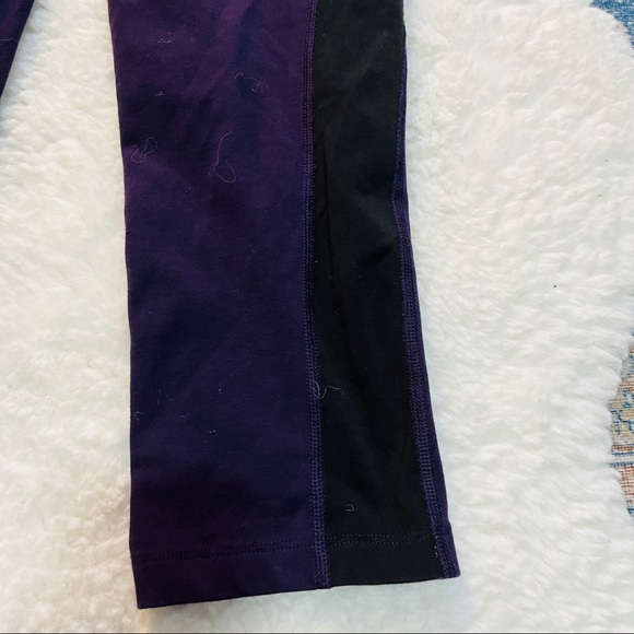 Nike Swoosh Purple and Black Athletic Leggings - Picture 8 of 11